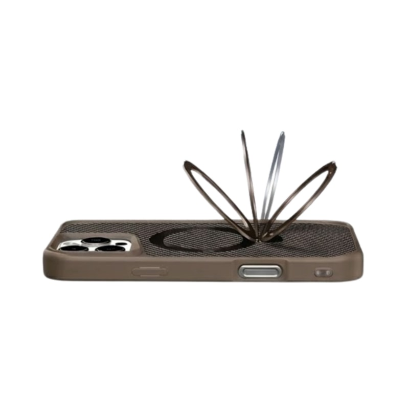 Suporte integrado da Capa Magstand Listras para iPhone 16 Pro Max